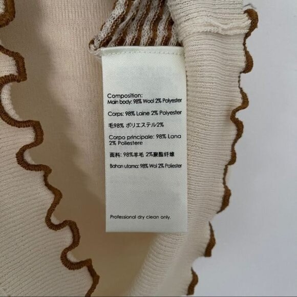 3.1 PHILLIP LIM S Lettuce Edge Shrunken Knit Tee - Picture 10 of 12